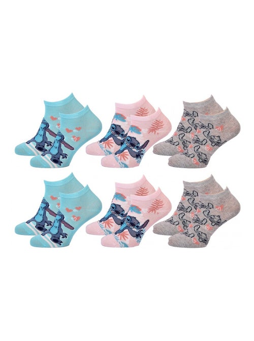 Pack de 6 Meias Rapariga DISNEY LILO ET STITCH - Kiabi Pack de 6 Meias Rapariga DISNEY LILO ET STITCH - Kiabi