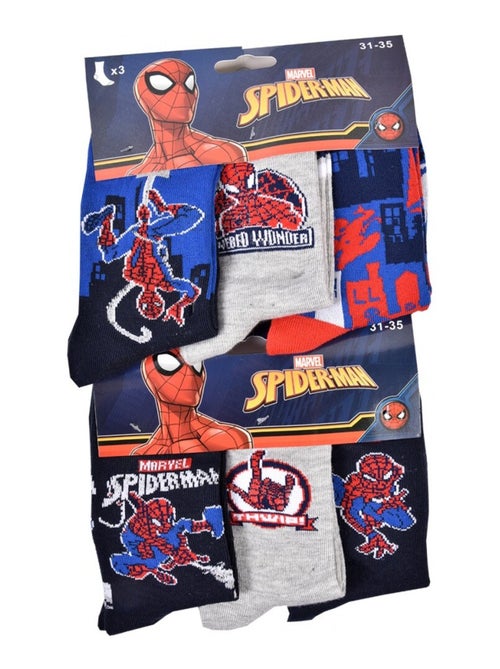 Pack de 6 Meias Rapaz DISNEY SPIDERMAN - Kiabi Pack de 6 Meias Rapaz DISNEY SPIDERMAN - Kiabi