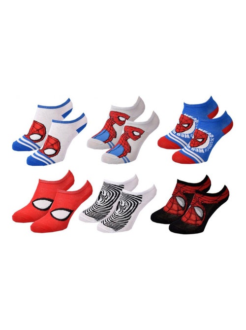 Pack de 6 Meias Rapaz DISNEY SPIDERMAN - Kiabi Pack de 6 Meias Rapaz DISNEY SPIDERMAN - Kiabi