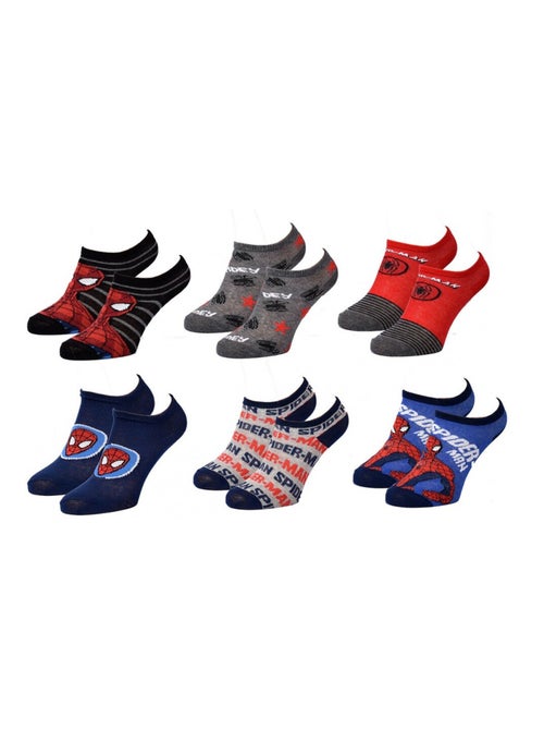 Pack de 6 Meias Rapaz DISNEY SPIDERMAN - Kiabi Pack de 6 Meias Rapaz DISNEY SPIDERMAN - Kiabi