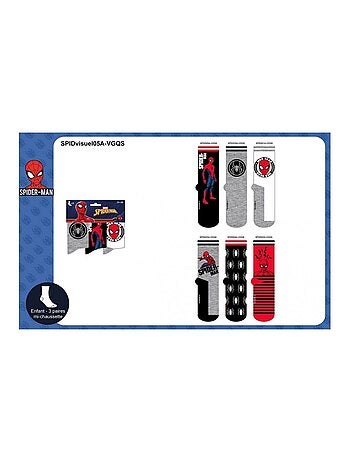 Pack de 6 Meias Rapaz DISNEY SPIDERMAN