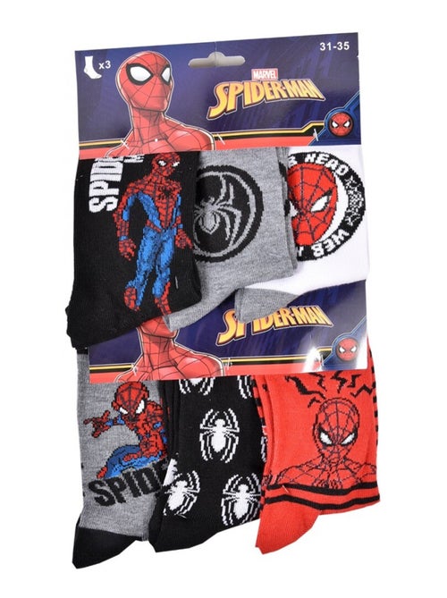 Pack de 6 Meias Rapaz DISNEY SPIDERMAN - Kiabi Pack de 6 Meias Rapaz DISNEY SPIDERMAN - Kiabi
