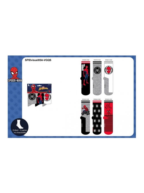 Pack de 6 Meias Rapaz DISNEY SPIDERMAN - Kiabi Pack de 6 Meias Rapaz DISNEY SPIDERMAN - Kiabi