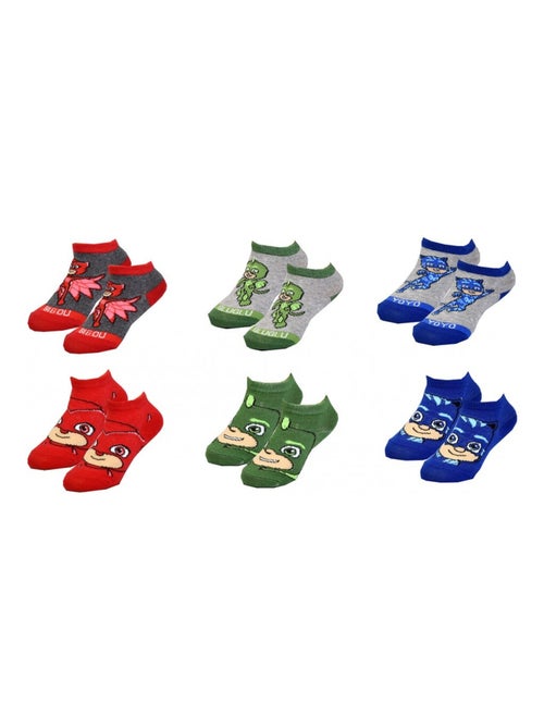 Pack de 6 Meias Rapaz PYJAMASQUE - Kiabi Pack de 6 Meias Rapaz PYJAMASQUE - Kiabi