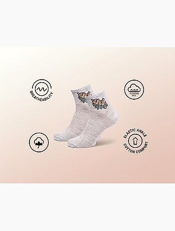Pack de 6 Pares de Meias Curtas Quarter ROXY