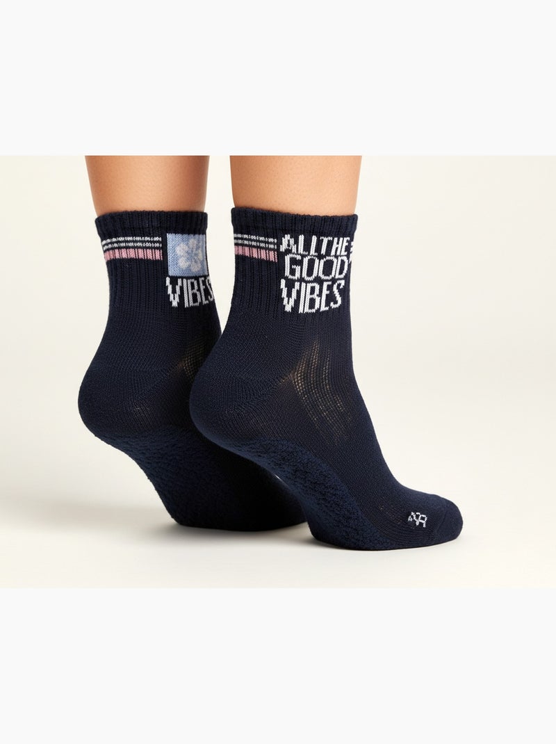 Pack de 6 Pares de Meias Curtas Quarter ROXY Branco Cinza Preto - Kiabi
