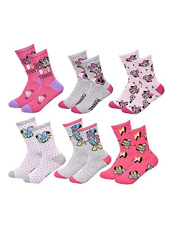 Pack de 6 Pares Meias Rapariga DISNEY MINNIE
