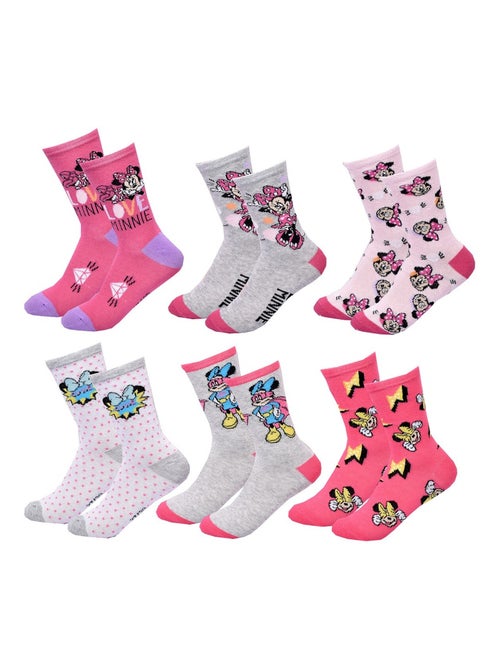 Pack de 6 Pares Meias Rapariga DISNEY MINNIE - Kiabi