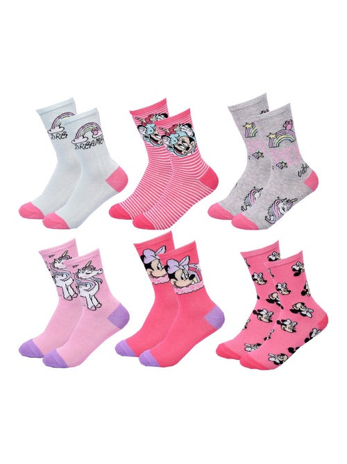 Pack de 6 Pares Meias Rapariga DISNEY MINNIE - Kiabi