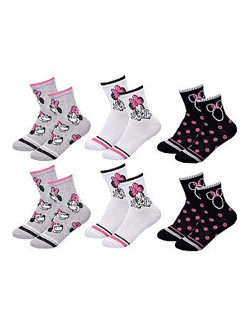 Pack de 6 Pares Meias Rapariga DISNEY MINNIE