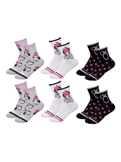 Pack de 6 Pares Meias Rapariga DISNEY MINNIE - Kiabi