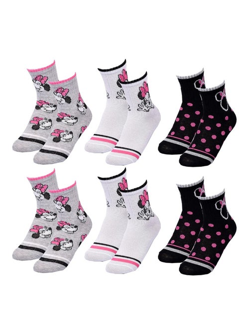 Pack de 6 Pares Meias Rapariga DISNEY MINNIE - Kiabi