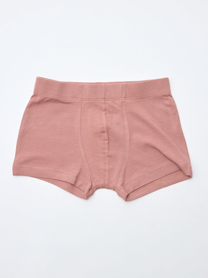 Pack de 7 boxers em algodão Castanho - Kiabi