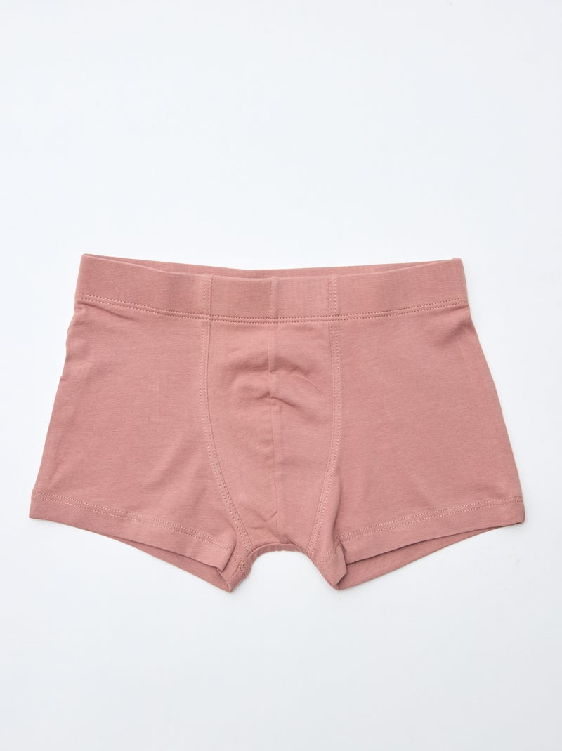 Pack de 7 boxers em algodão Castanho - Kiabi