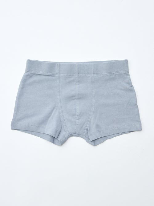 Pack de 7 boxers lisos para homem - Kiabi