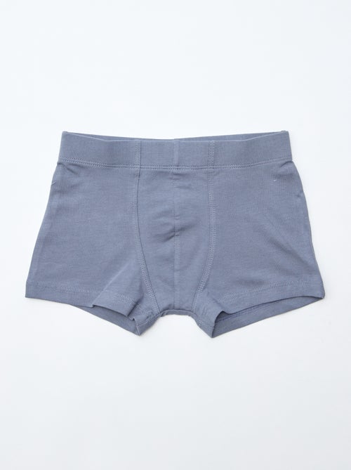 Pack de 7 boxers lisos para homem - Kiabi