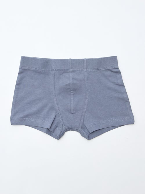 Pack de 7 boxers lisos para homem - Kiabi