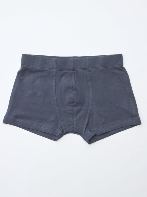 Pack de 7 boxers lisos para homem - Kiabi