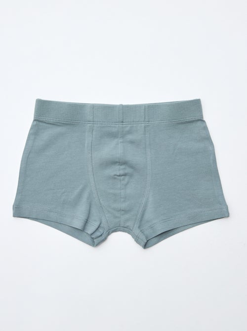 Pack de 7 boxers lisos para homem - Kiabi