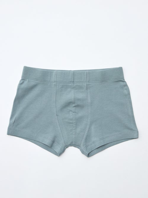 Pack de 7 boxers lisos para homem - Kiabi