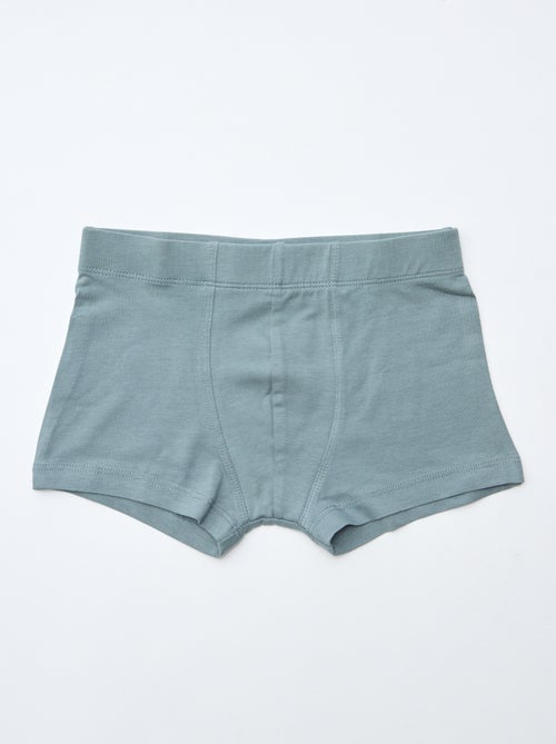 Pack de 7 boxers lisos para homem - Kiabi
