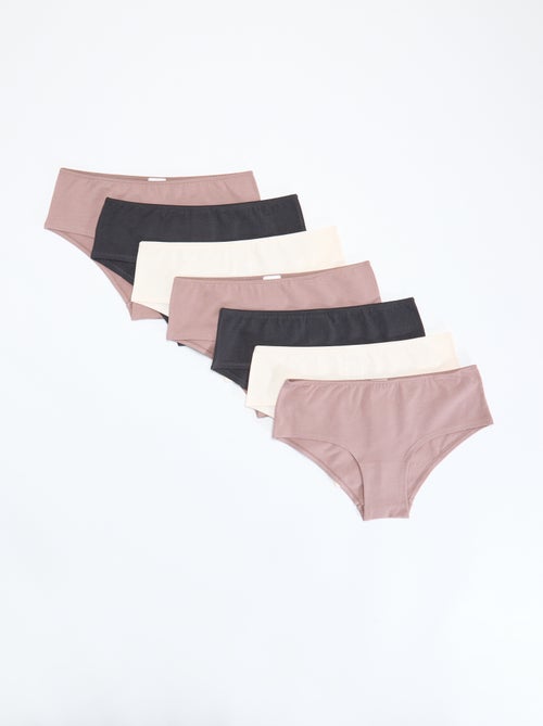 Pack de 7 cuecas boxer - Kiabi