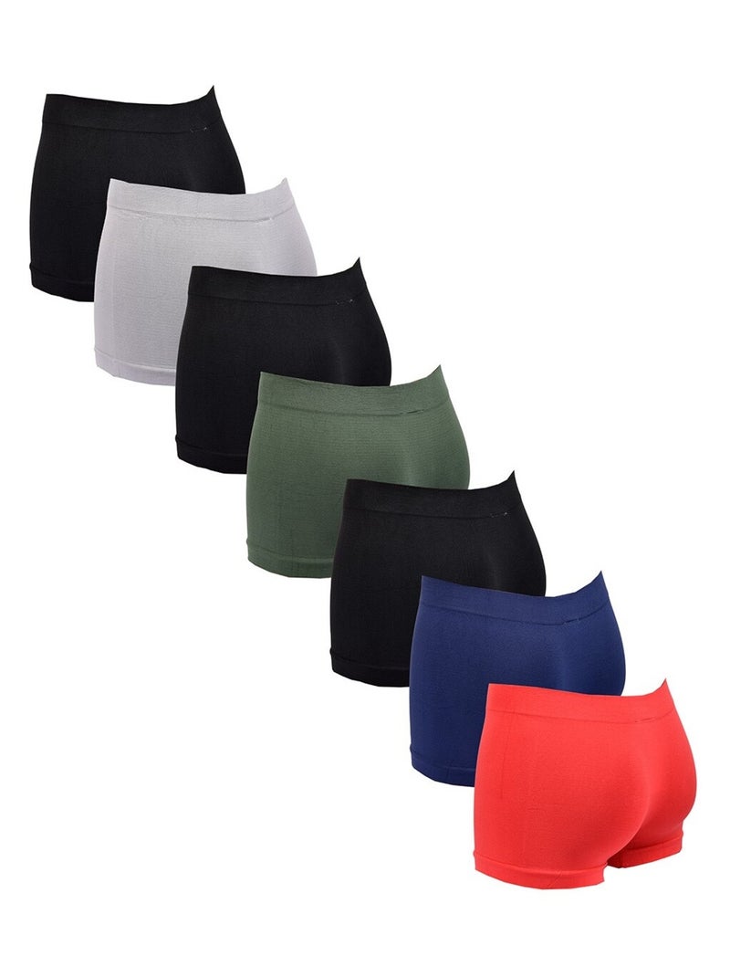 Pack de 7 Cuecas Boxer Sem Costuras KAPPA SEAMLESS0508 Preto Multicolorido Cinza - Kiabi