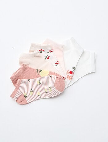 Pack de 7 pares de meias invisíveis