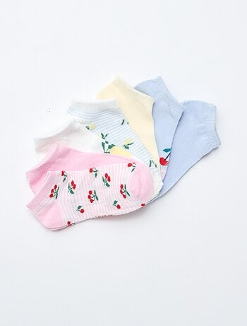 Pack de 7 pares de meias invisíveis