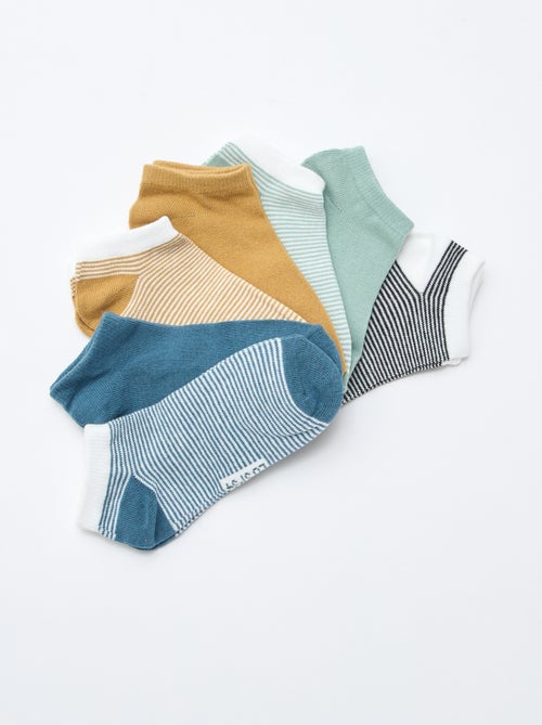 Pack de 7 pares de meias invisíveis - Kiabi