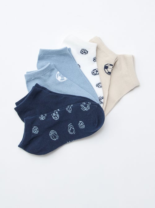 Pack de 7 pares de meias invisíveis - Kiabi