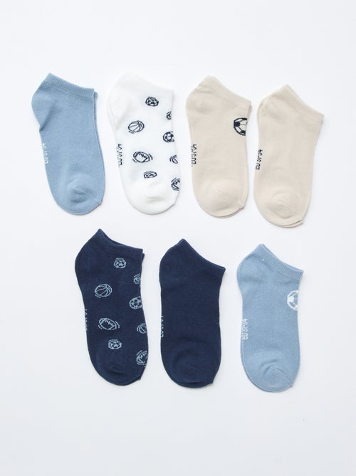 Pack de 7 pares de meias invisíveis - Kiabi