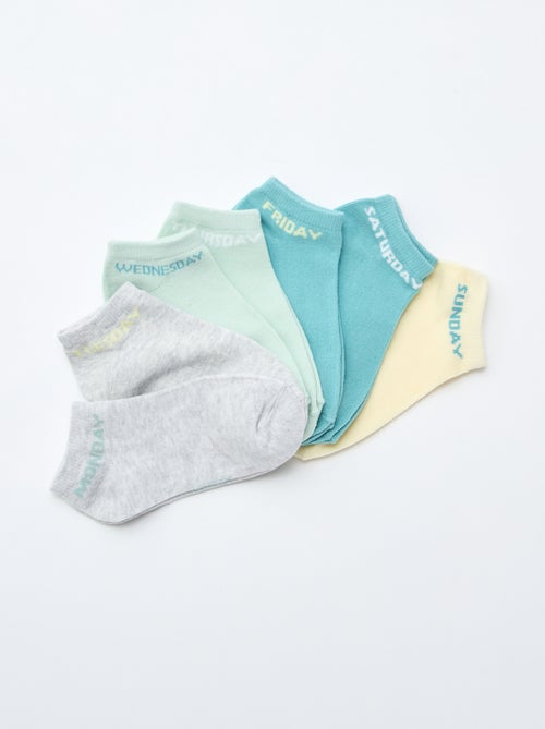 Pack de 7 pares de meias invisíveis - Kiabi