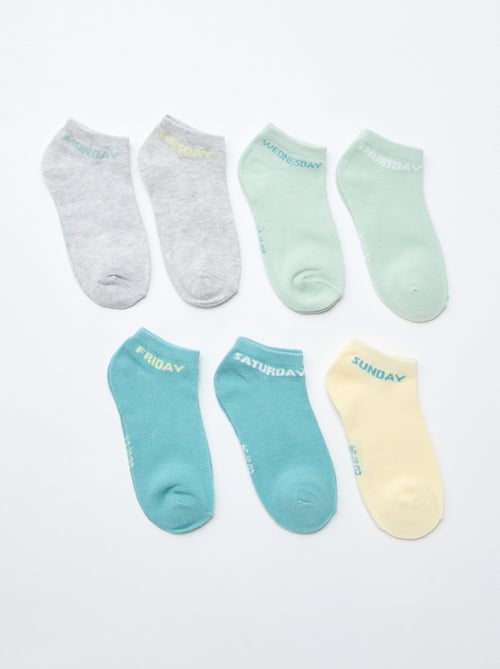Pack de 7 pares de meias invisíveis - Kiabi