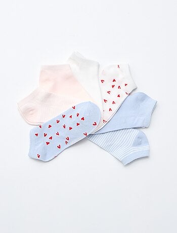 Pack de 7 pares de meias invisíveis