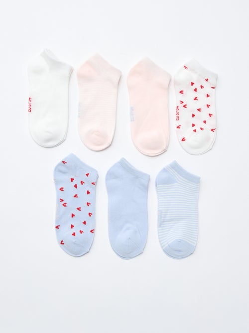 Pack de 7 pares de meias invisíveis - Kiabi