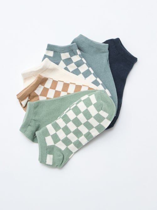 Pack de 7 pares de meias invisíveis - Kiabi