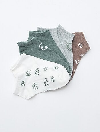Pack de 7 pares de meias invisíveis