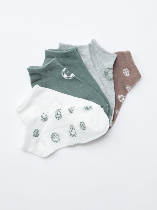 Pack de 7 pares de meias invisíveis - Kiabi