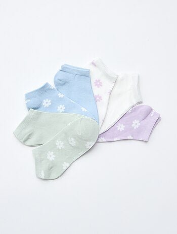 Pack de 7 pares de meias invisíveis