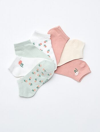 Pack de 7 pares de meias invisíveis