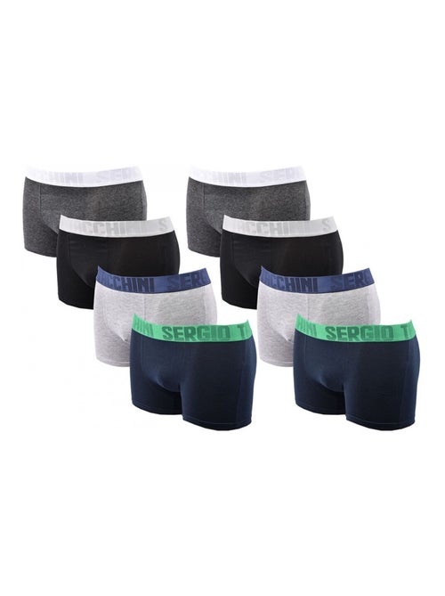 Pack de 8 cuecas boxer Homem SERGIO TACCHINI - Kiabi