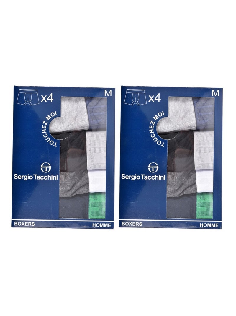 Pack de 8 cuecas boxer Homem SERGIO TACCHINI Multicolorido - Kiabi