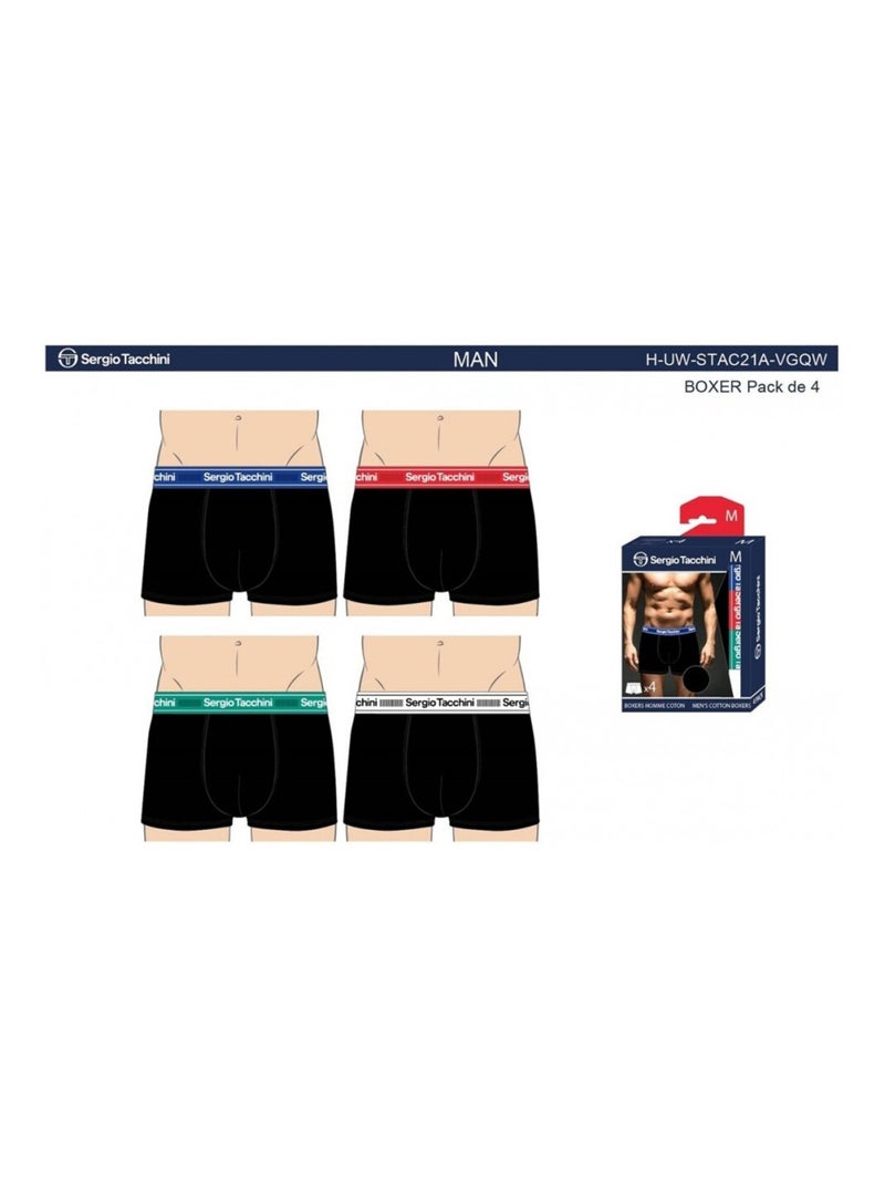 Pack de 8 Cuecas Boxer SERGIO TACCHINI Multicolorido - Kiabi