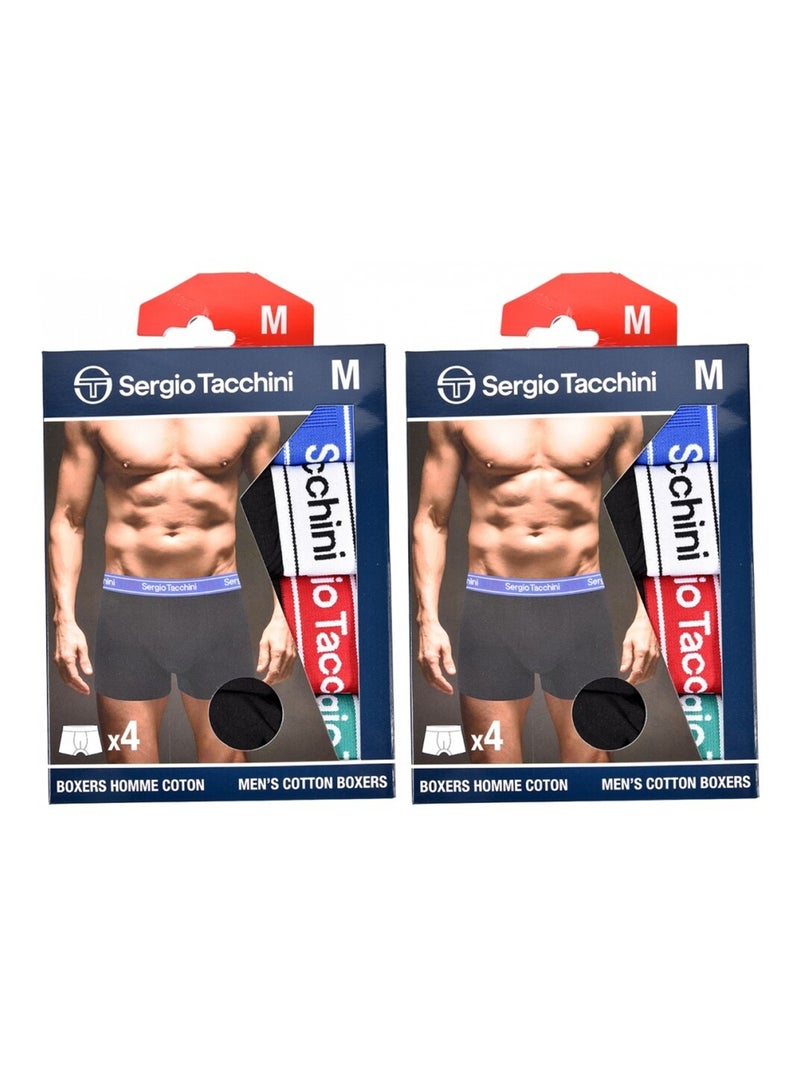 Pack de 8 Cuecas Boxer SERGIO TACCHINI Multicolorido - Kiabi
