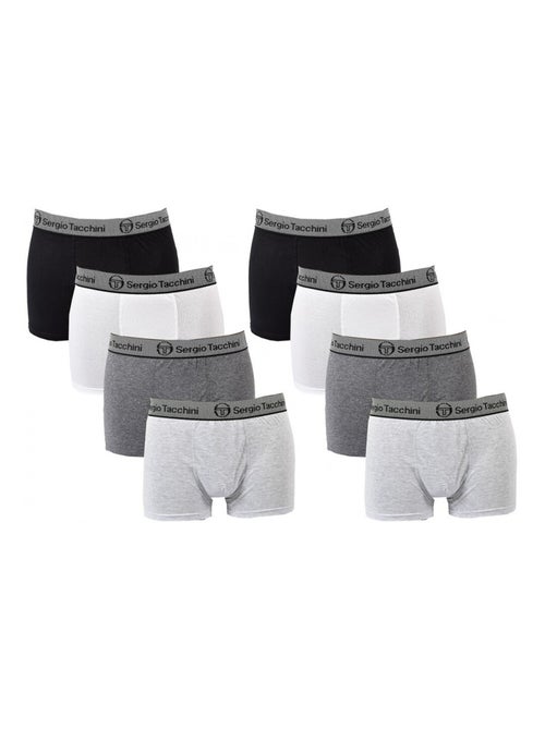 Pack de 8 Cuecas Boxer SERGIO TACCHINI - Kiabi Pack de 8 Cuecas Boxer SERGIO TACCHINI - Kiabi