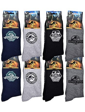 Pack de 8 Meias Homem JURASSIC WORLD
