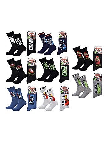 Pack de 8 Meias Homem MARVEL AVENGERS