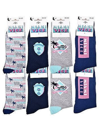 Pack de 8 Meias Homem MIAMI VICE