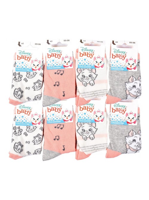 Pack de 8 Meias Rapariga DISNEY CLASSIC - Kiabi